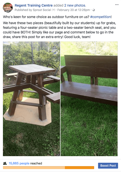 Regent Training Centre Competition